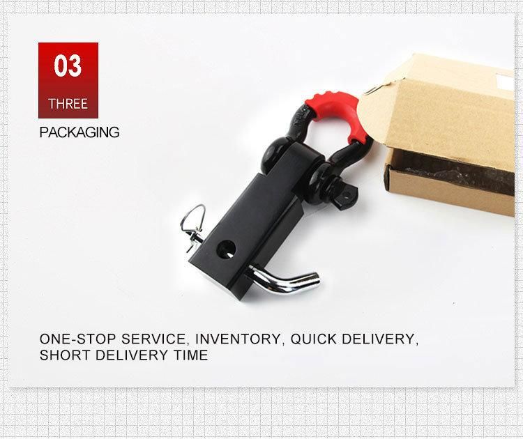 Forging Part Painted Trailer Parts Hitch Receiver with D Ring