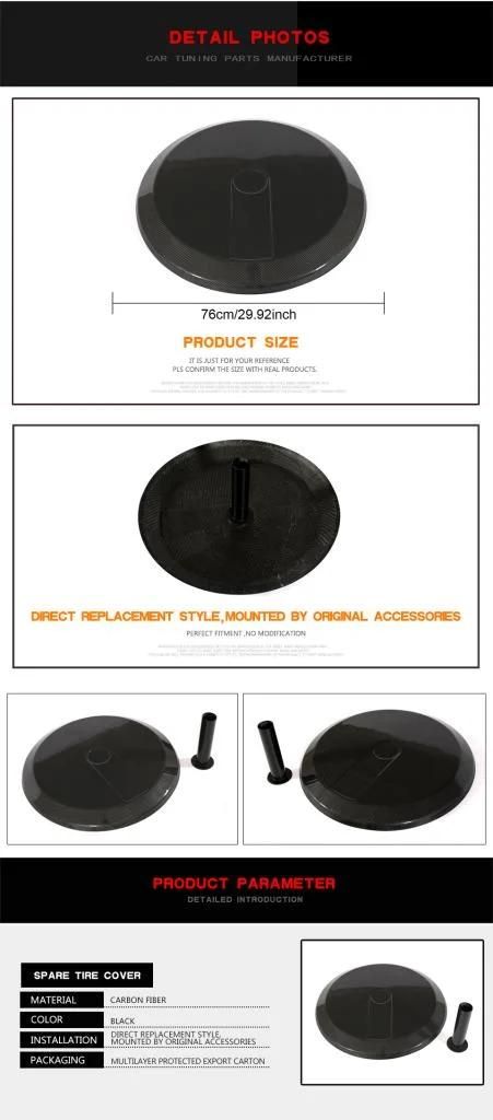 Dry Carbon Fiber G63 Spare Wheel Tire Cover for Benz Mercedes W463 G Class G63 G500 G550 G55 G65 Amg 2004-2018