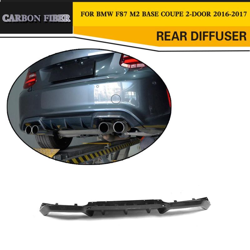 Rear Diffuser Carbon Fiber Rear Bumper Lip Diffuser for BMW F87 M2 Base Coupe 16-17