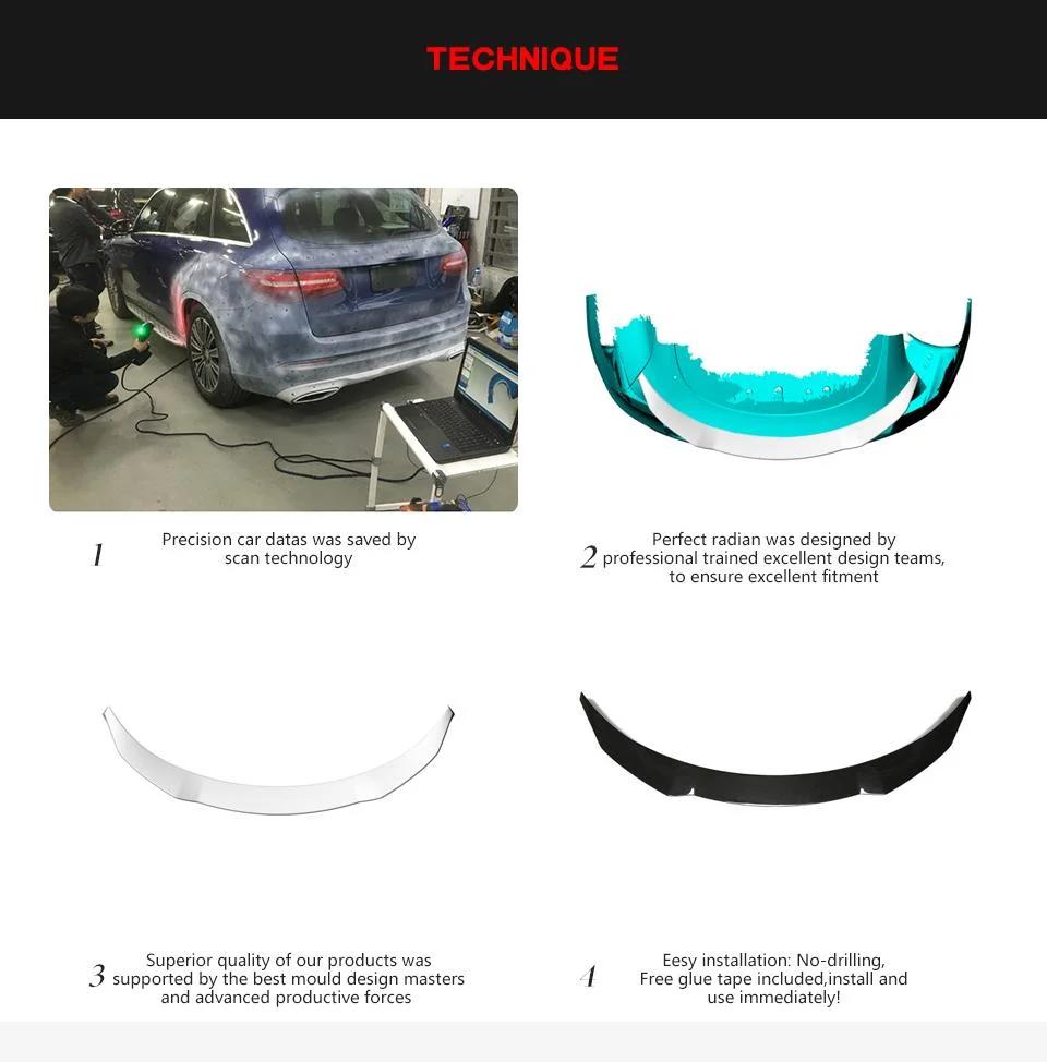 Dry Carbon Fiber Rear Trunk Spoiler for Tesla Model Y Sport Utility 4-Door 2019-2021