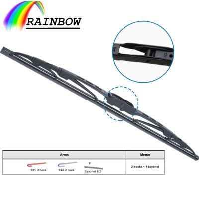 Soft/Beam/Flat/Multi-Fit Flat/ Frameless/Boneless Windshield Windscreen Wiper Blades 12&quot; 14&quot; 16&quot; 18&quot; 20&quot; 21&quot; 22&quot; 24&quot; 26&quot; 28&quot;
