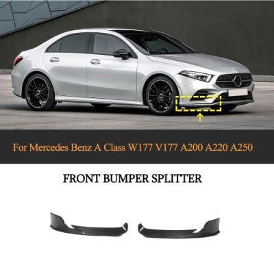 Carbon Fiber Front Fender Trim Car Accessories for Benz a Class 2019-2021