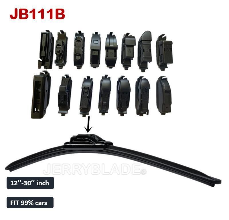 Jb111b Multi-Clip Frameless Flat Wiper Blade OEM Super Quality Multi-Type OE Specific Adaptor Aerotwin Wiper Blade New Universal Popular Beam Blade