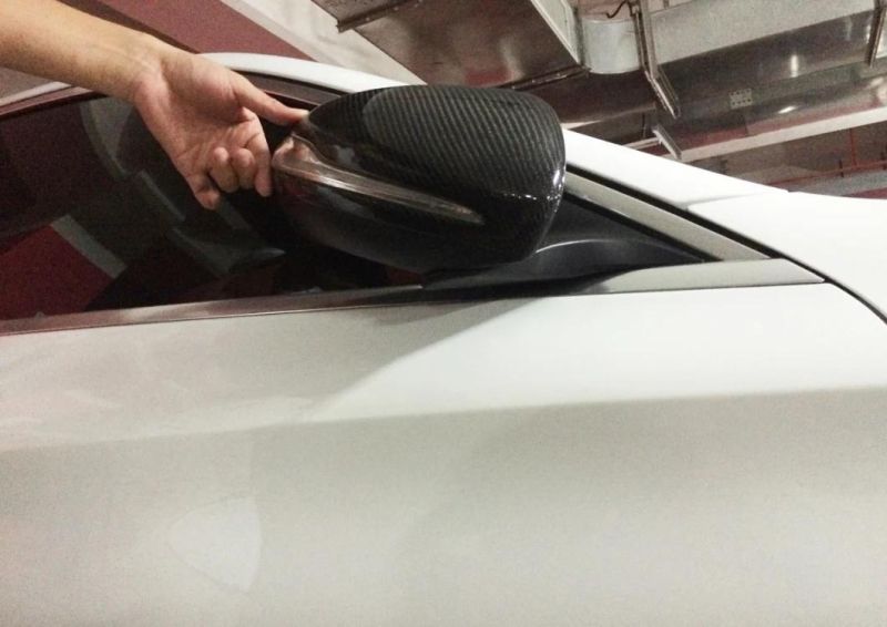 C-Class Autoclave Dry Carbon Fiber Wing Mirror Cover for Mercedes Benz W205 W222