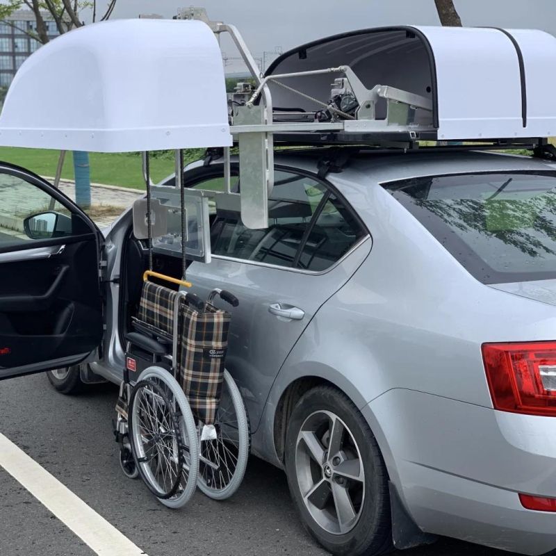 Wheelchair Storage System on Car Roof