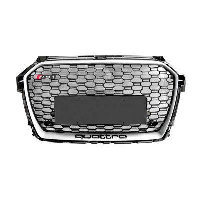 for Audi A1 S1 RS1 Chrome Black Grill 2016-2018