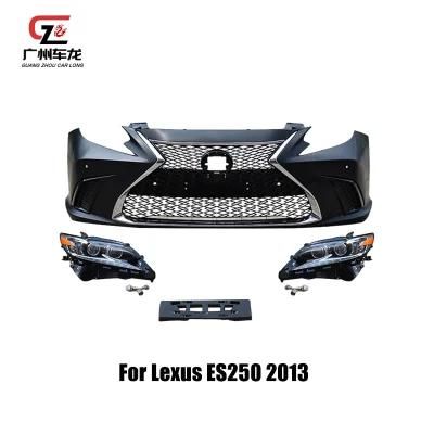 Front Bumper with LED Headlights for Lexus Es250 2013 Upgrade Es200 2018 F-Sport Style