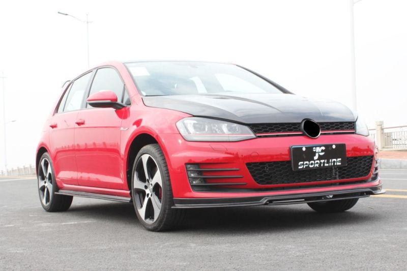 Carbon Fiber Car Side Skirts Extensions for VW Golf VII 7 Gti Mk7 2014