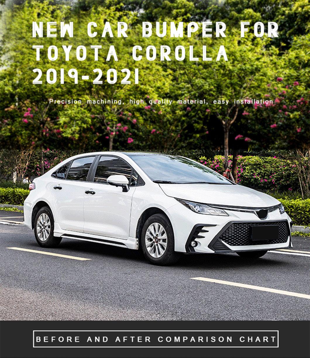 Car Bumper for Toyota Corolla 2019-2021 PP Plastic Body Kit