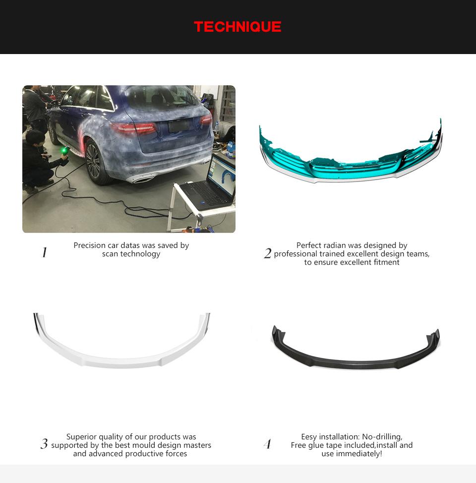 Carbon Fiber Front Lip for Porsche Panamera 970 Hatchback 4-Door 2014-2016
