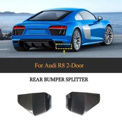 Carbon Fiber Rear Bumper Splitter for Audi R8 2-Door 2016-2018