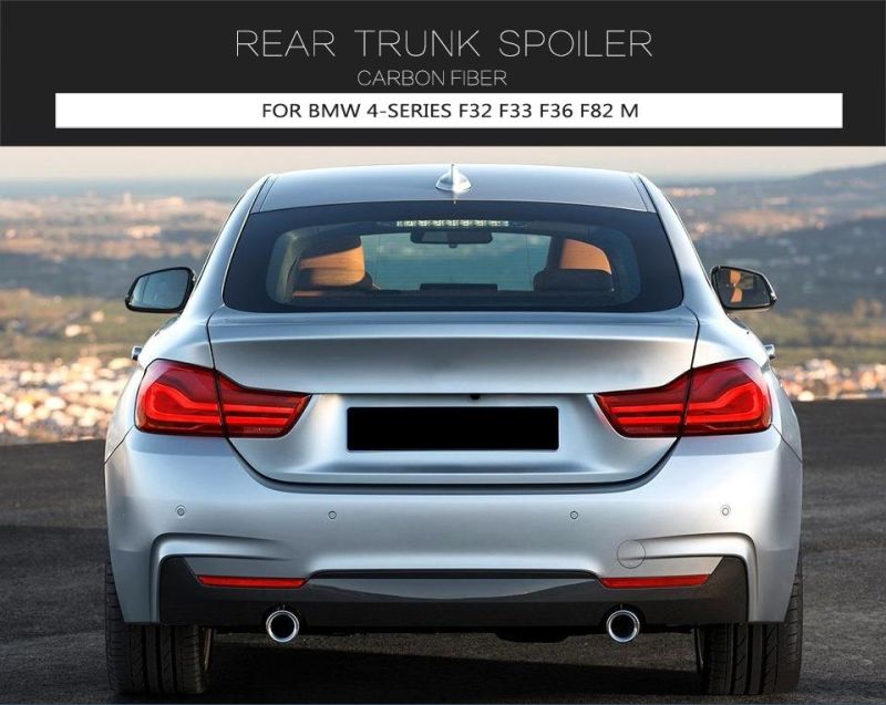 Carbon Fiber Car Styling Rear Trunk Spoiler Boot Lip Wing for BMW 4-Series Gran Goupe F36 M Sport 2015-2018