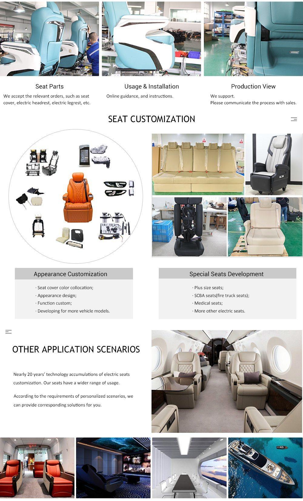 Jyjx045 High End Vehicle Interior Limousine Van Captain Seats with Electric Legrest Massage
