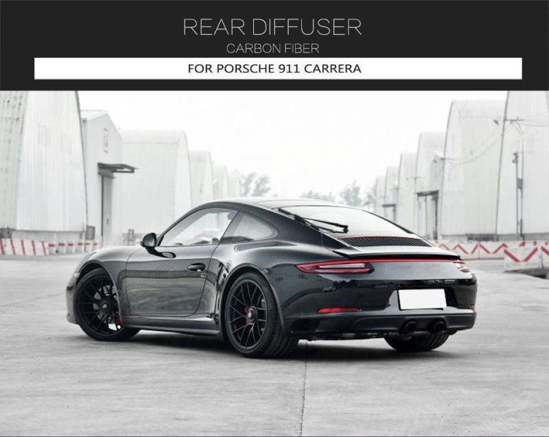 Carbon Fiber Rear Bumper Diffuser for Porsche 911 Carrera 2018-2019