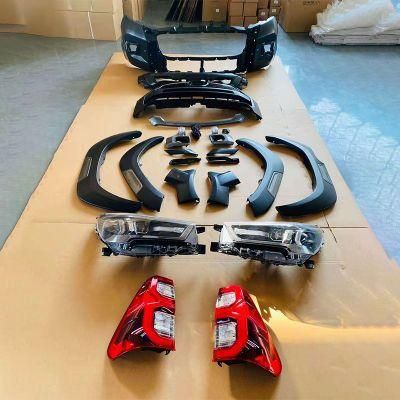 Car Body Kit for Toyota Hilux Vigo Good Quality Body Kit 16-18 Year Upgrade to Rocco 20 or 21