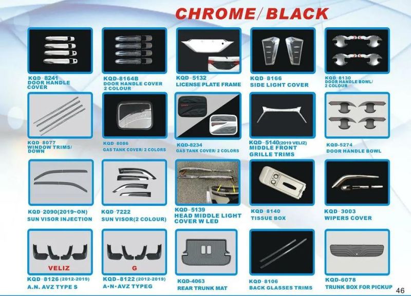 High Quality Black Sun Visors for Toyota Avanza/Xein 2019