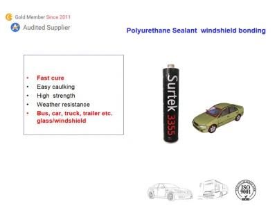 High Strength One-Part Car Glass Repair PU Adhesive Windscreen Sealant (Surtek 3355)