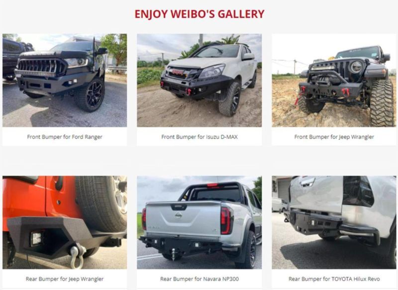 China Factory Car Accessories Stainless Steel Front Bullbar Bumper for Toyota Tundra