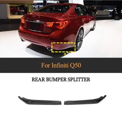 for Infiniti Q50 Carbon Fiber Rear Bumper Splitter 2014-2017
