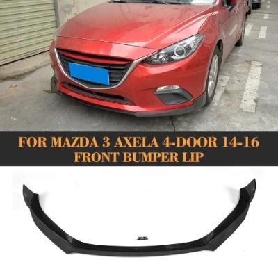 Carbon Fiber Front Bumper Lip for Mazda 3 Axela Sport 4-Door 2014-2016