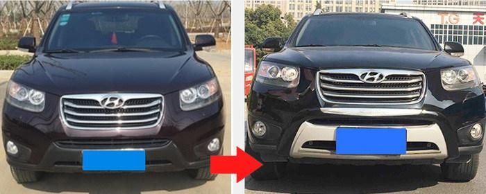 Auto Accessory Bumper Guards for Hyundai Santa Fe 2010 2012 Grille Guard and Bumper Diffuser