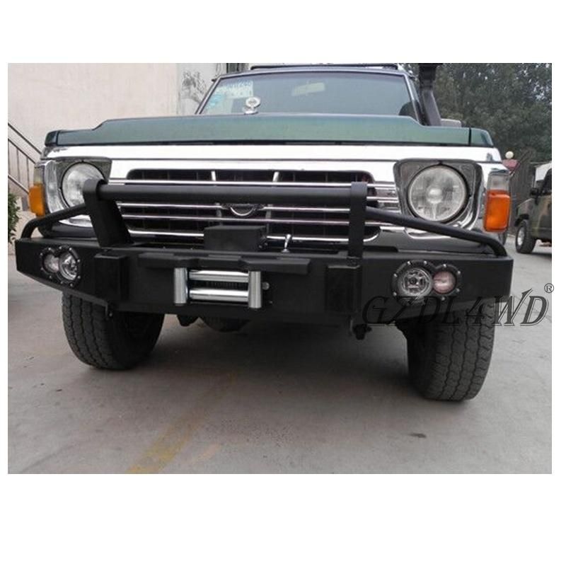 Black off-Road Car Front Bumper for Nissan Patrol Y60