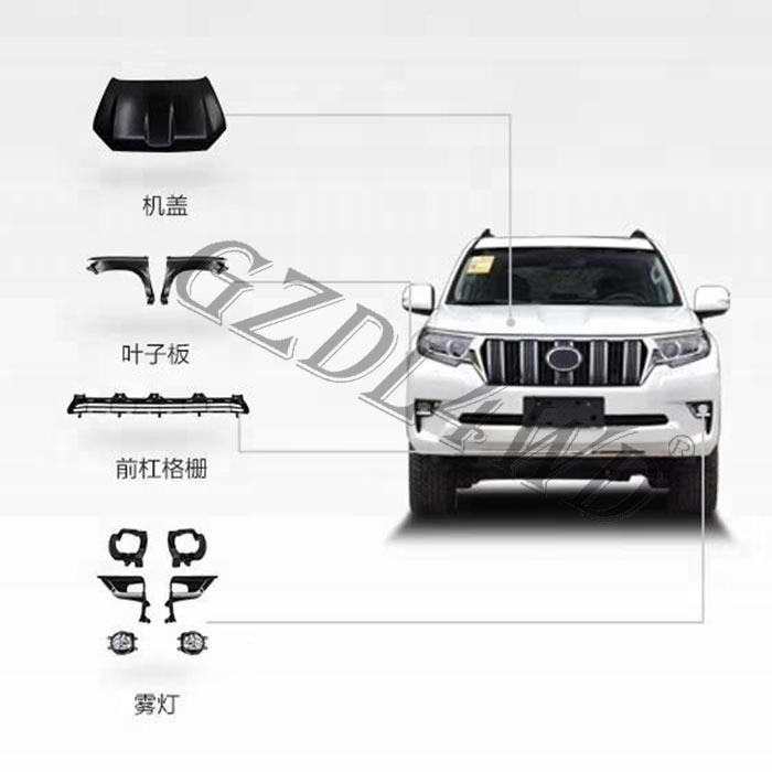 Repair Body Kit for Toyota Land Cruiser Prado 2010-2017 Upgrade to 2018+ Fj150