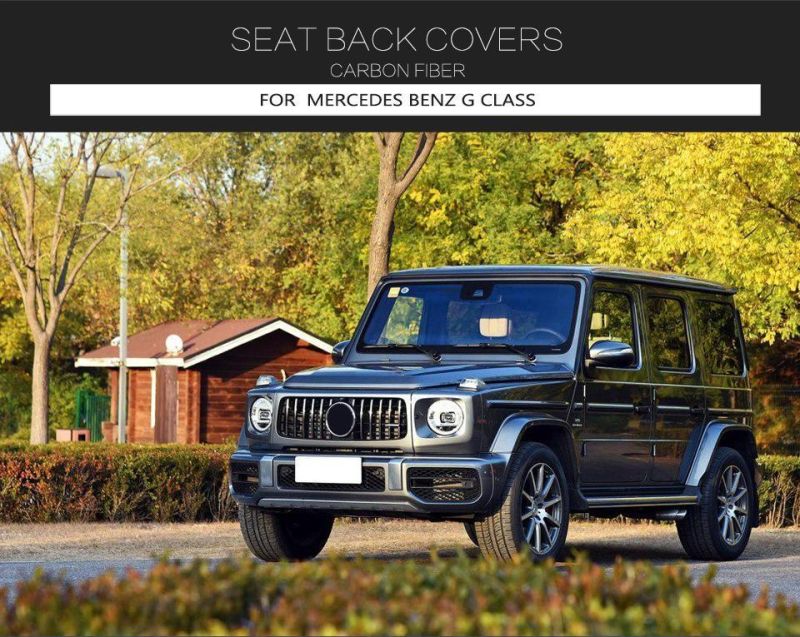 Carbon Fiber Seat Back Covers for Benz Mercedes G Class 2019