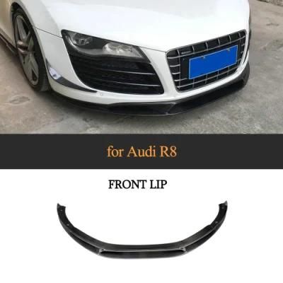 Carbon Fiber R8 Front Bumper Lip Skirt for Audi R8 V8 V10 Gt Spyder Convertible 08-15