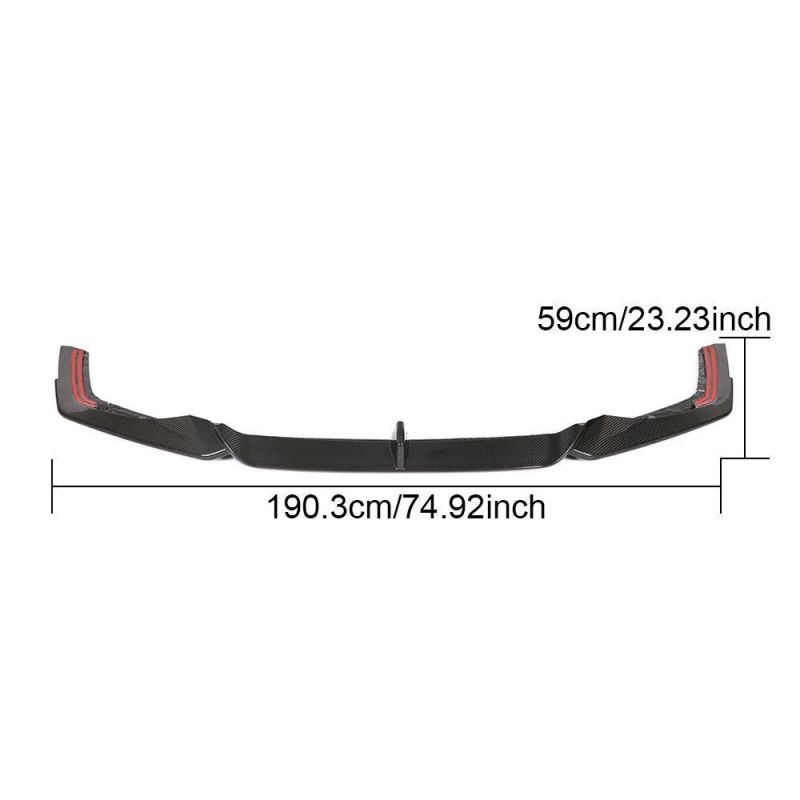 Carbon Fiber Front Lip for Audi RS7 Sportback Hatchback 4-Door 2020-2021