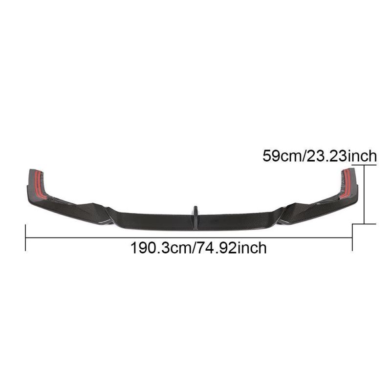 Carbon Fiber Front Lip for Audi RS7 Sportback Hatchback 4-Door 2020-2021