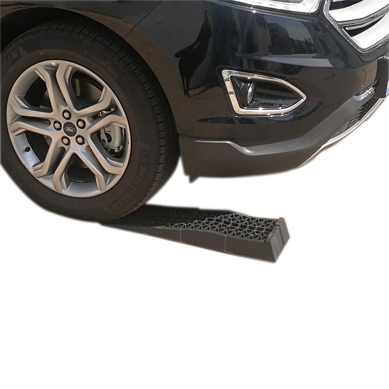 2X Heavy Duty 3t 3000kg Home Low Rise Wide Car Van Workshop Plastic Strong Level Wheel Ramp Set