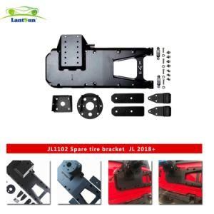 Black Spare Tire Mount for Jeep Wrangler Jl 2018+