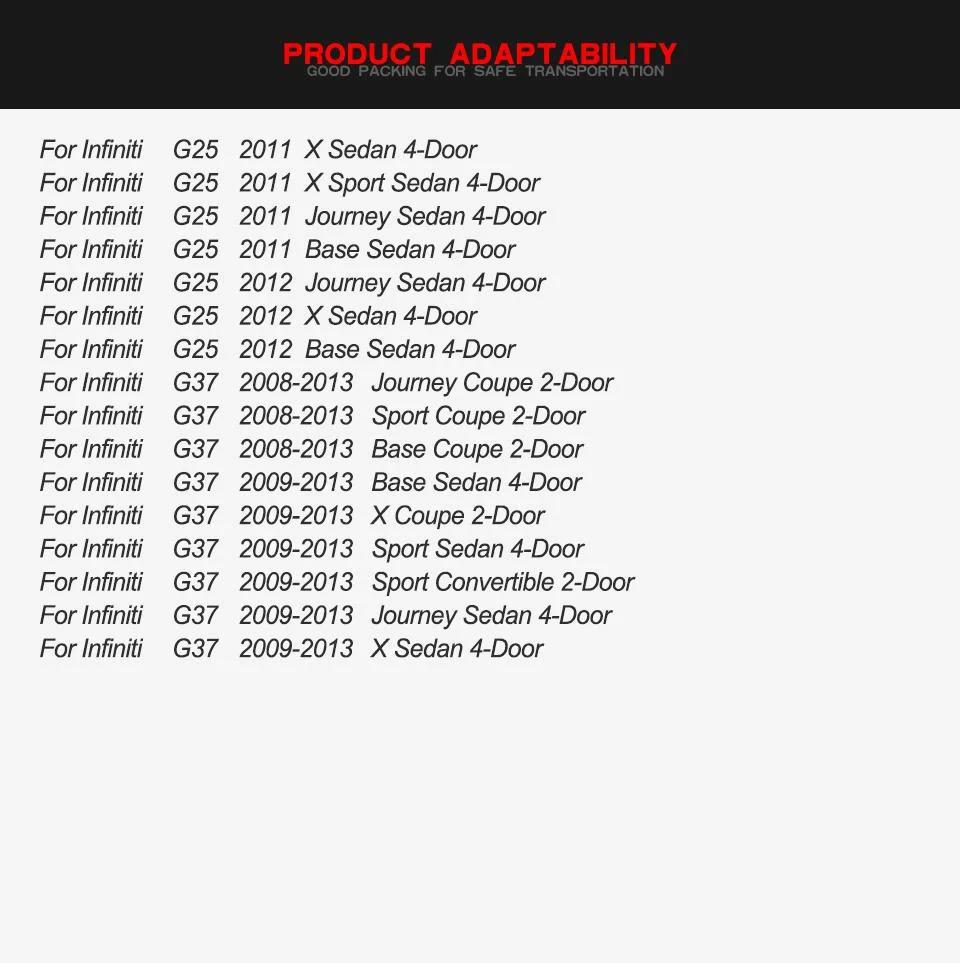 Carbon Fiber Side Mirror Caps for Infiniti G25 G37 2007-2013