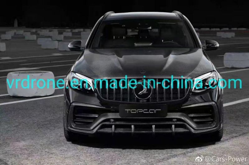 Benz Glc 63 Glc Carbon Fiber Car Part for Coupe Topcar Front Lip CF Car Parts