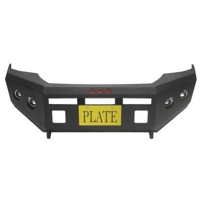 with LED Light Custom Logo 4X4 Black Steel Front Bumper Bull Bar for Toyota Hilux Vigo 2012 2013 2014 2015