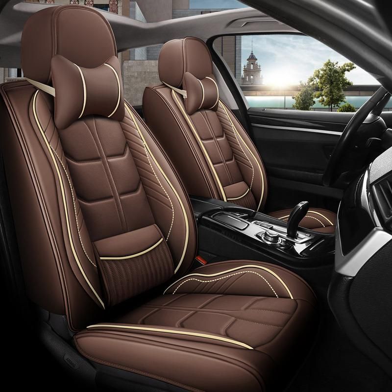 Universal PVC Leather Car Seat Cover With Car Seat Cushion