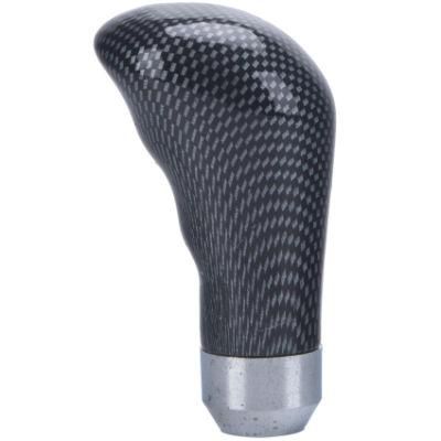 1PCS Leather Car Manual Gear Stick Carbon Shift Gear Knob