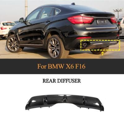 Carbon Fiber Rear Bumper Lip Diffuser Spoiler for BMW X6 F16 Standard 2015 2016 2017 2018 Rear Diffuser Body Kit Splitters