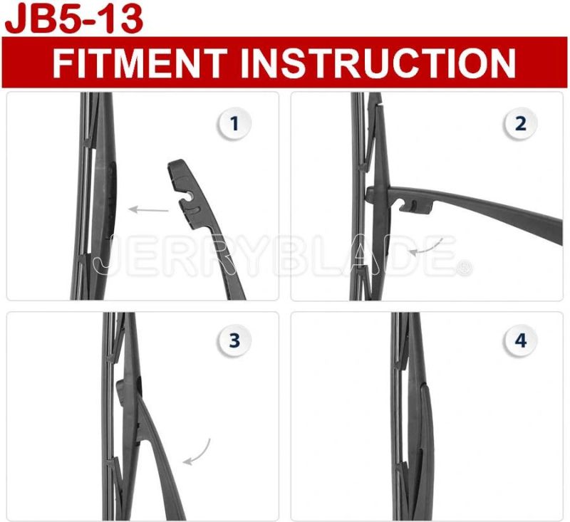 Rear Windshield Wiper Blade Arm Set for Nissan Micra, Nissan March 2010-2017 - 305mm 12inch 2010 2011 2012 2013 2014 2015 2016 2017 OE Replacement