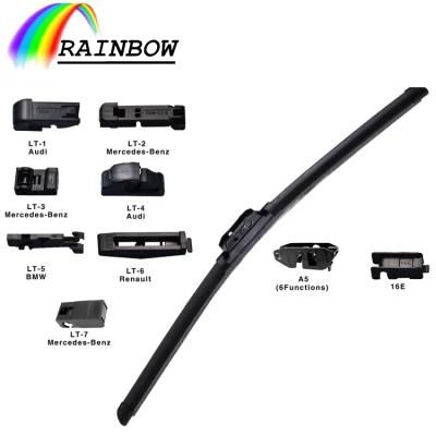 Low MOQ auto parts Hybrid all type frameless 14&quot;-28&quot;inch universal Windows/Windscreen/Windshield wiper blades