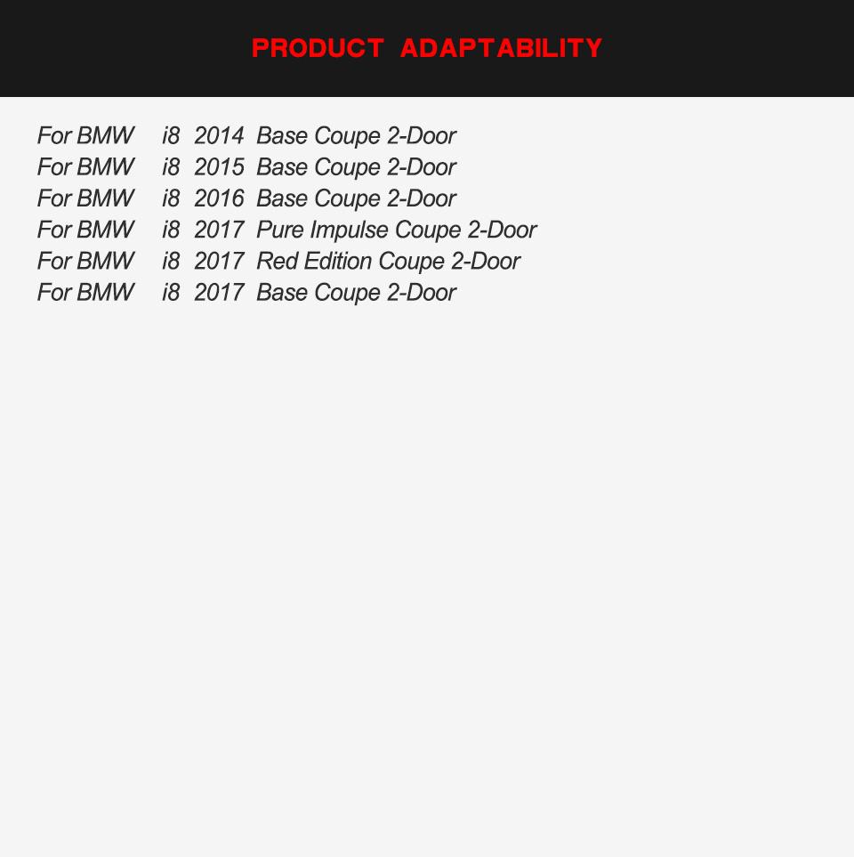 Carbon Fiber I8 Side Skirts Extension for BMW I8 Coupe 2014 - 2018