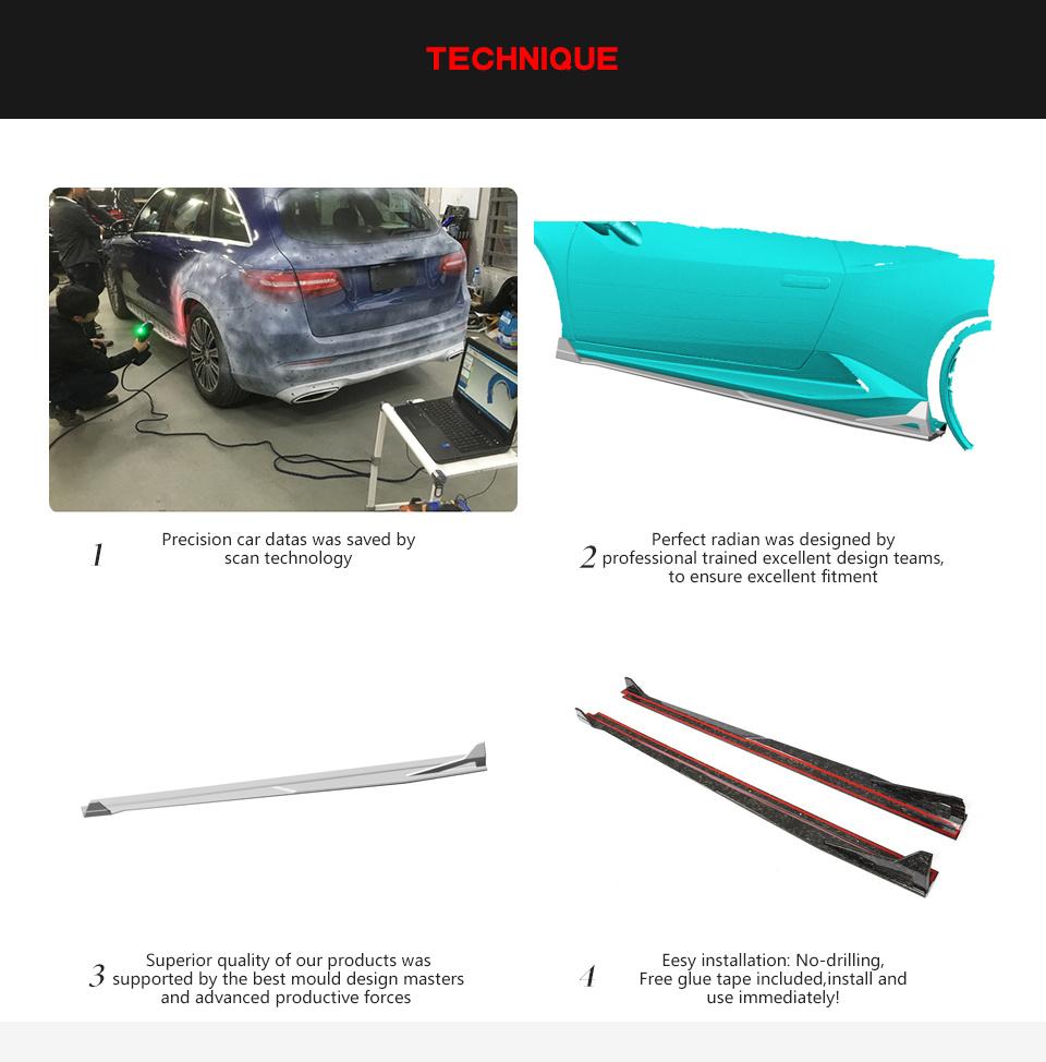 Carbon Fiber Side Skirts for Lamborghini Huracan 2014-2018
