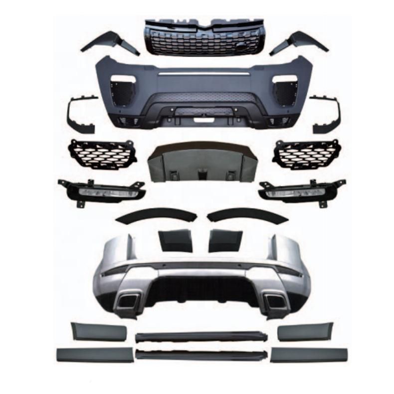 PP Front Rear Bumper Body Kit for Range Rover Evoque up 2016 Unpainted Car Exterior Accessories