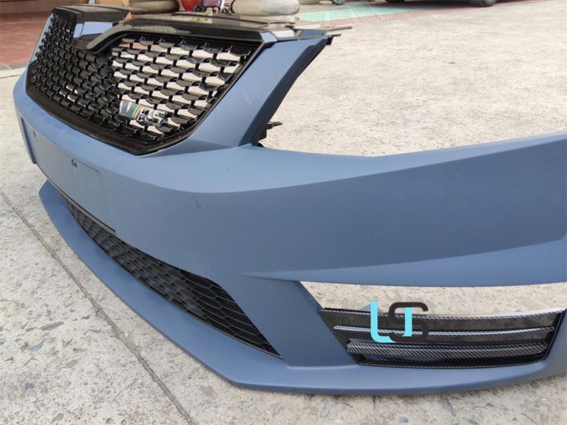 Auto Modified Front Bumper Grille Kit with Vrs for Octavia A7 13-16 RS