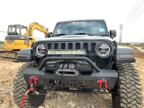 off Road Black Steel Pick up Front Bumper Bull Bar for Jeep Wrangler