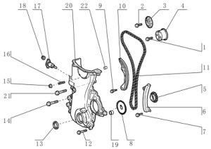 Chinese Auto Spare Parts for Lf6430 (X60) Timing System