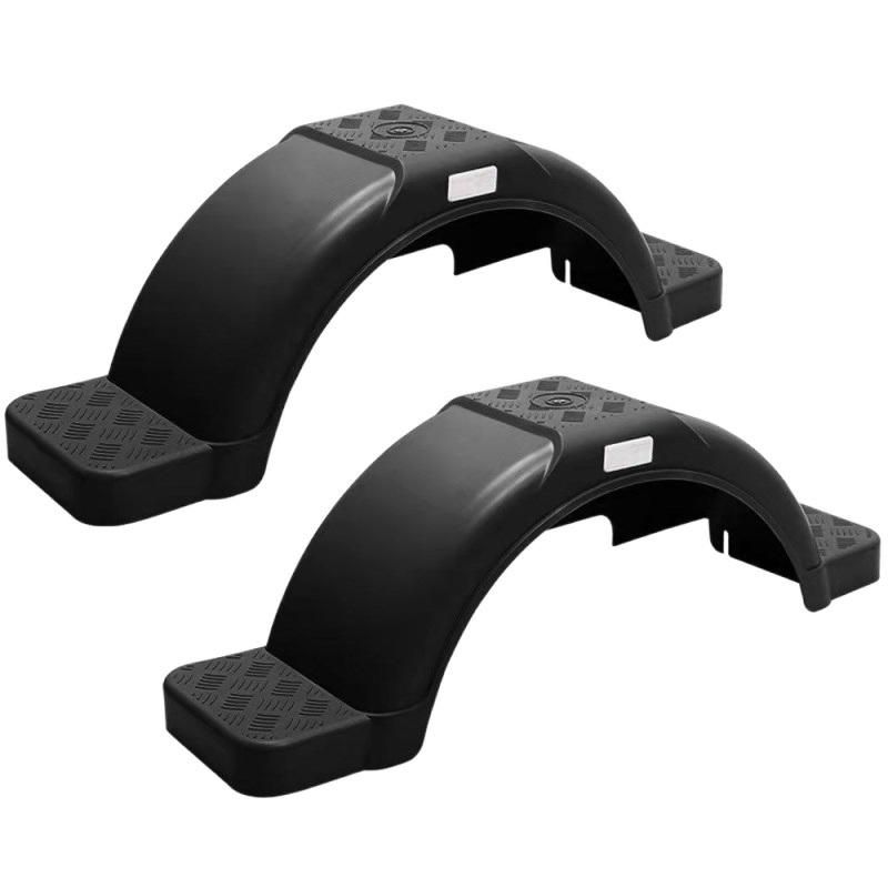 8" Trailer Black Plastic Mudguard Fender