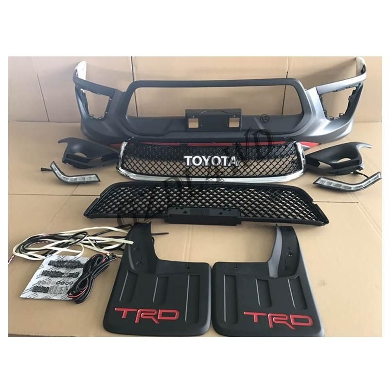 Full Set Matte Black Cover Toyota Hilux Revo Body Cover Headlight Cover