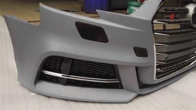 Factory Sale Car Accessory Auto Body Kits Spare Parts Front Bumper Grilles with Fog Lamps for Audi A3
